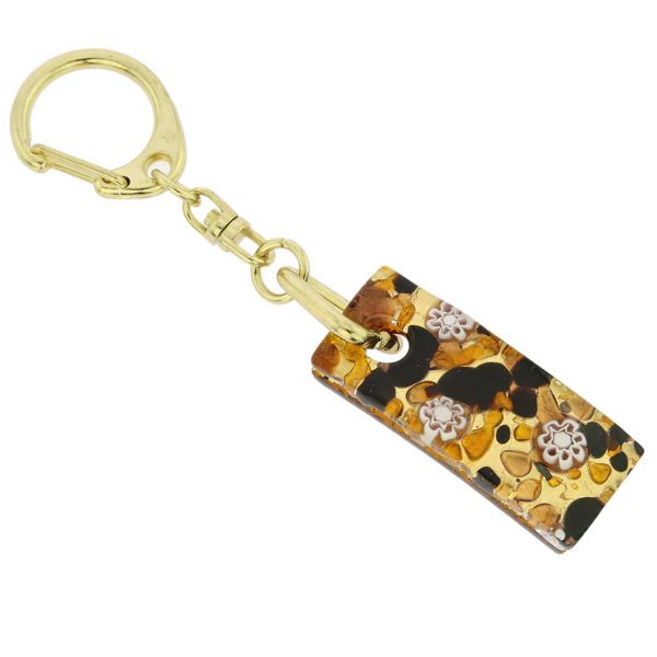 Murano Colors Stick Keychain - Topaz Gold