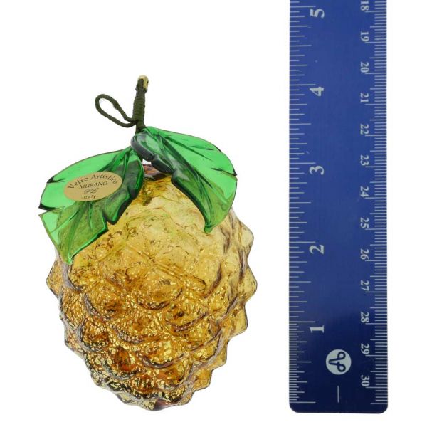 Murano Glass Pine Cone Hanging Figurine