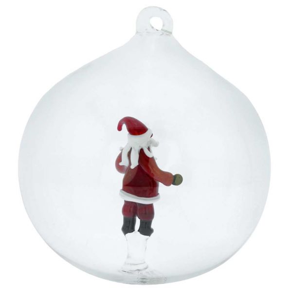 Murano Glass Santa Christmas Ornament