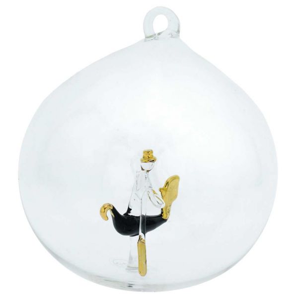 Murano Glass Gondola Christmas Ornament