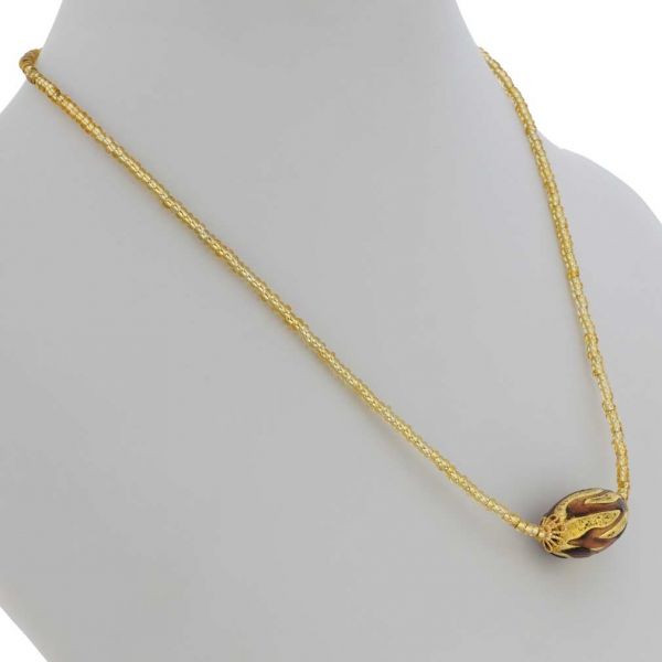 Murano Necklaces | Murano Glass Royal Purple Capsule necklace