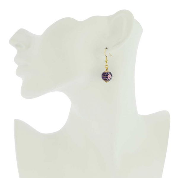 Magnifica Earrings - Navy Blue