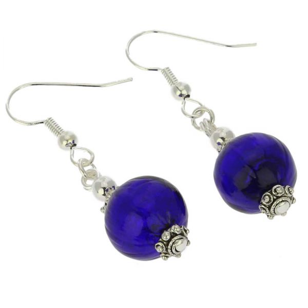 Antico Tesoro Balls Earrings - Silver Blue