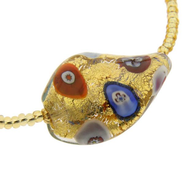 Murano Glass Klimt Spiral Bracelet