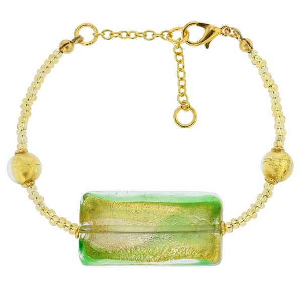 Royal Green Block Bracelet