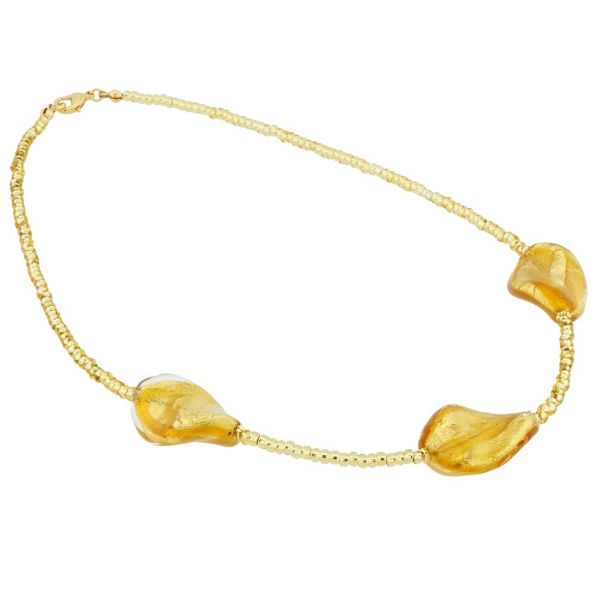 Royal Gold Spirals Necklace