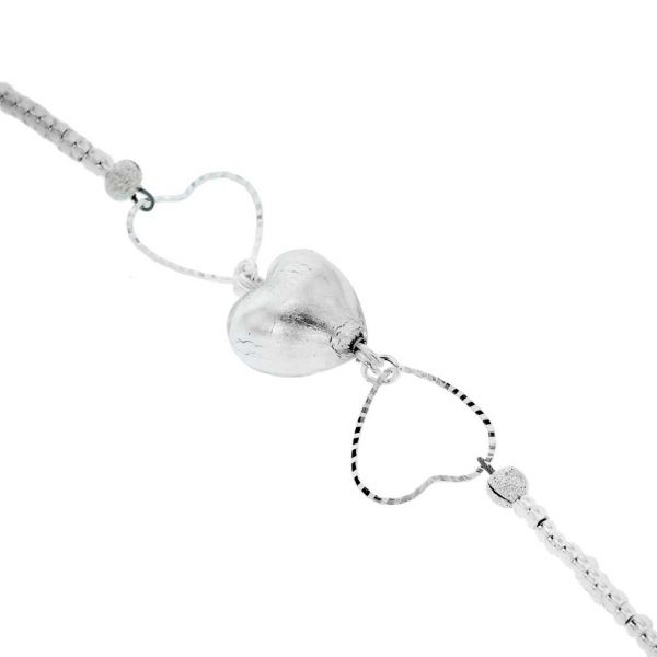 Venetian Wedding Heart Murano Bracelet
