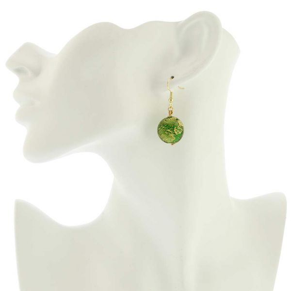 Ca D\'Oro Earrings - Emerald Green
