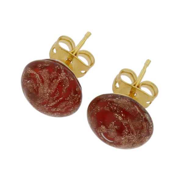 Starlight Small Stud Earrings - Red