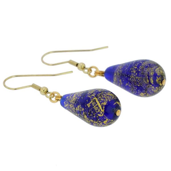 Ca D\'Oro Drop Earrings - Cobalt Blue