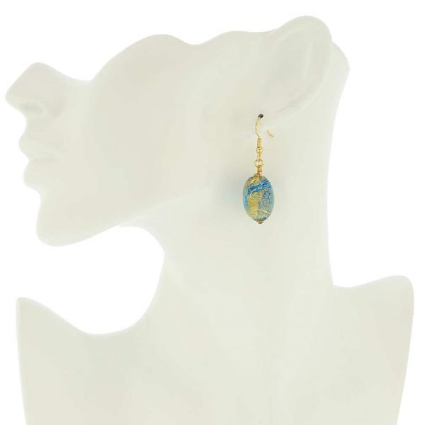 Ca D\'Oro Olives Earrings - Aqua