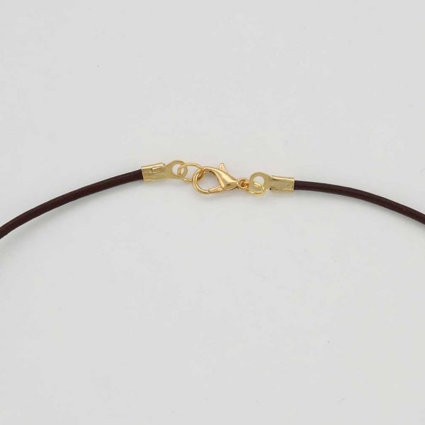 Genuine Cowhide Leather Cord - Chocolate Brown
