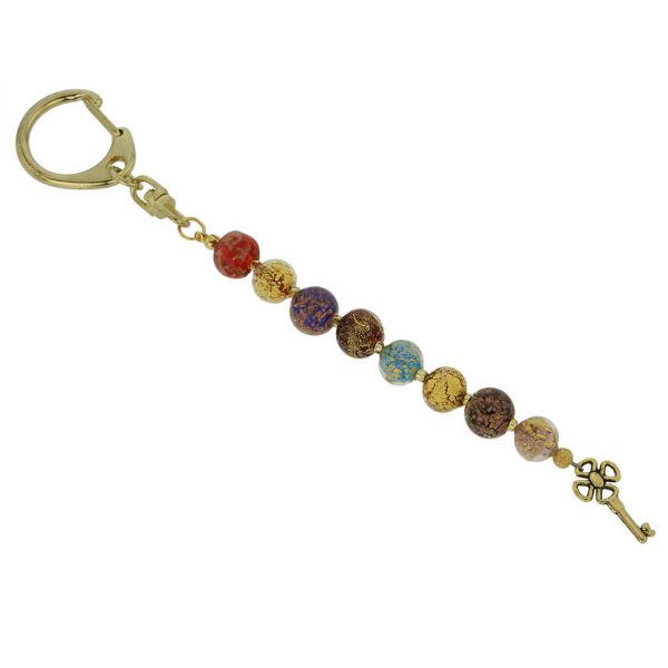 Feast Of Colors Murano Keychain