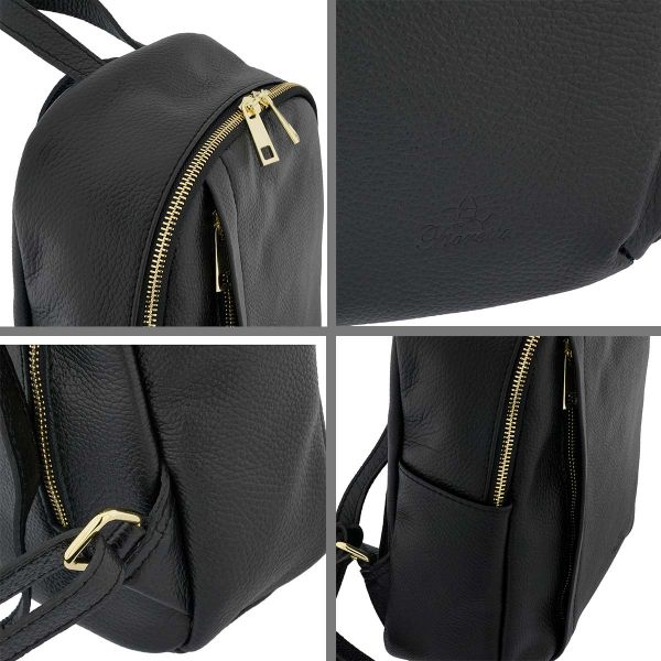 Fioretta Italian Genuine Leather Backpack Purse Travel Bag For Women ...