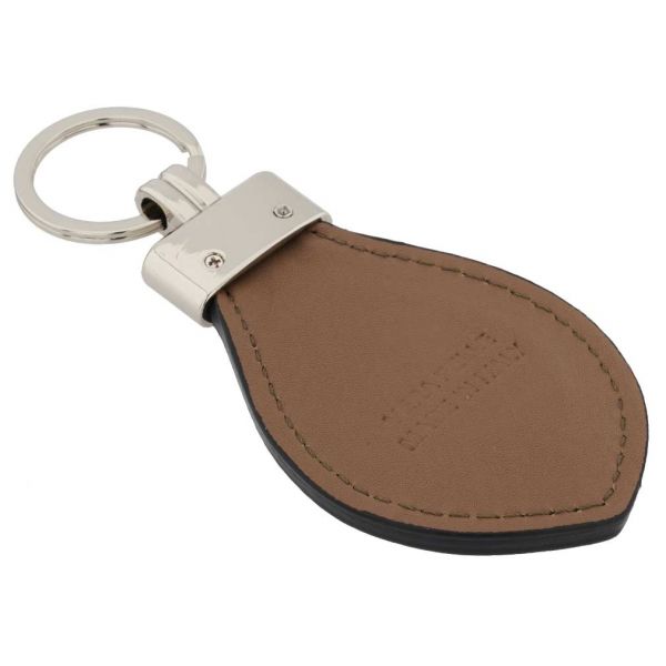 Fioretta Italian Genuine Leather Keychain - Brown