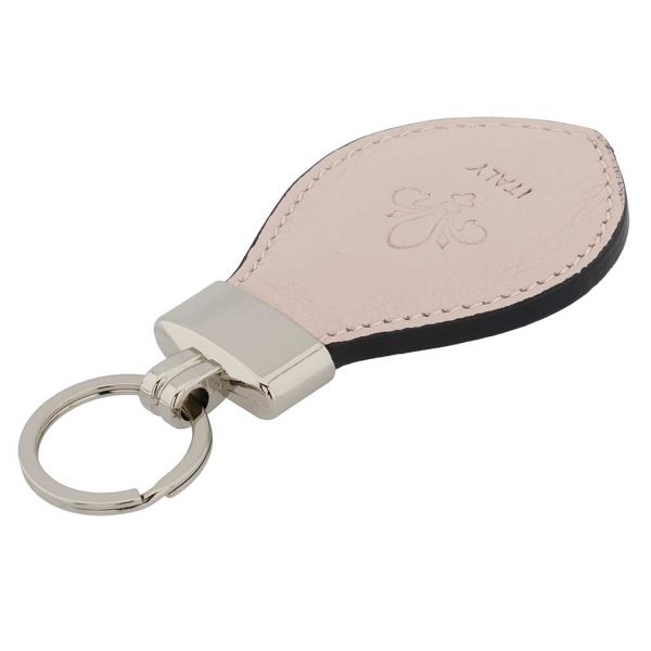 Fioretta Italian Genuine Leather Keychain - Powder Pink