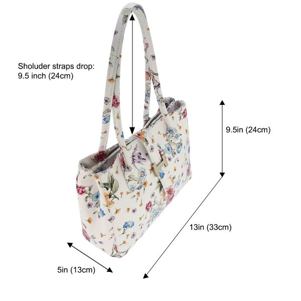 Fioretta Italian Genuine Leather Shoulder Bag Tote Handbag For Women
