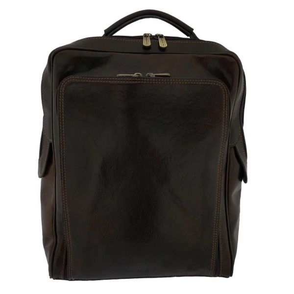 Fioretta Genuine Leather Italian Backpack 17 Inch Laptop Bag Business ...