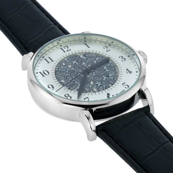 Murano Watches | Murano Glass Men's Millefiori Watch With Leather Band ...