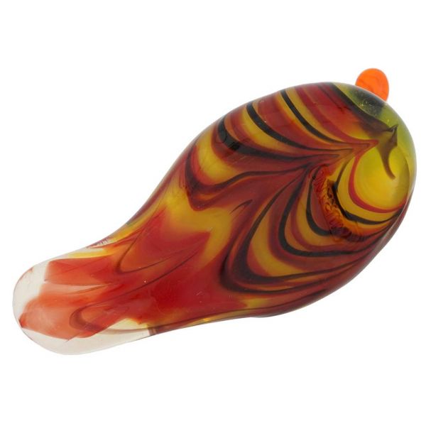 Murano Glass Swimming Duck - Red