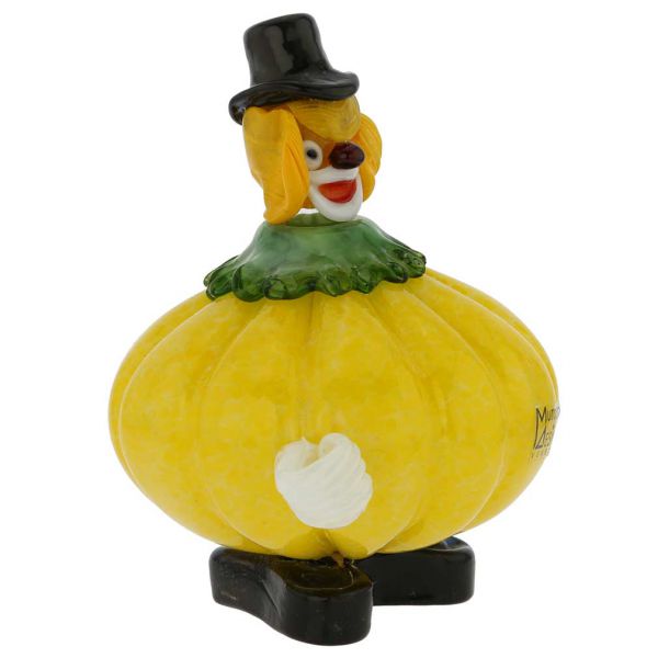 Murano Glass Clown - Pumpkin