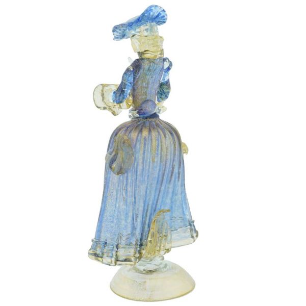 Venetian Goldonian Lady - Blue and Gold