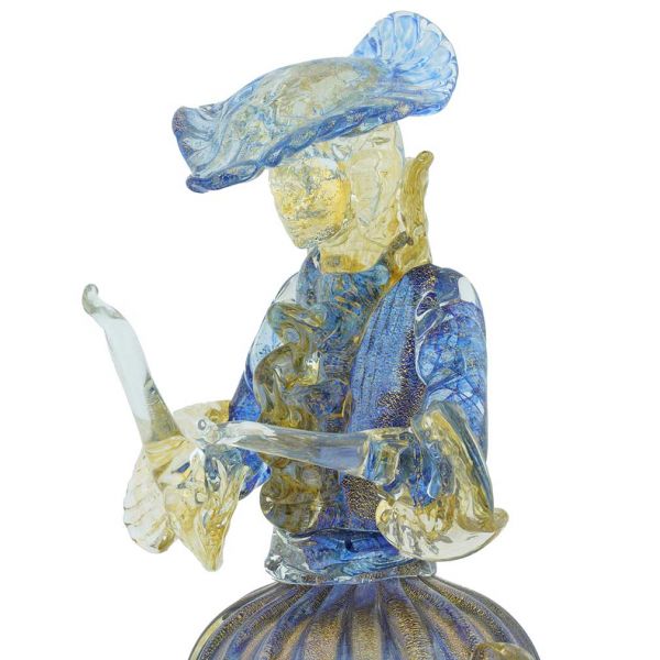 Venetian Goldonian Lady - Blue and Gold