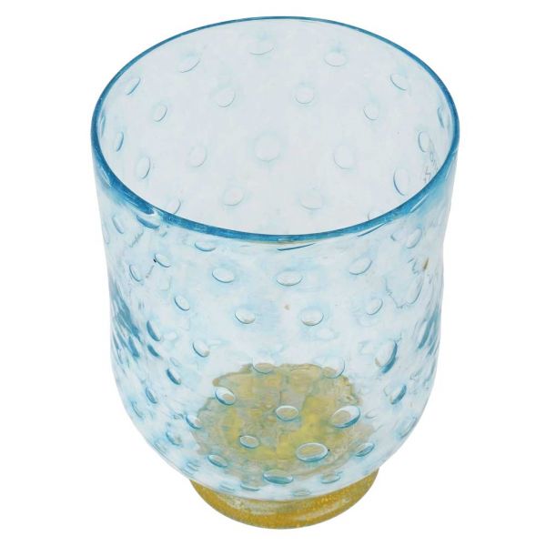 Serenissima Murano Glass Tumbler - Aqua Blue