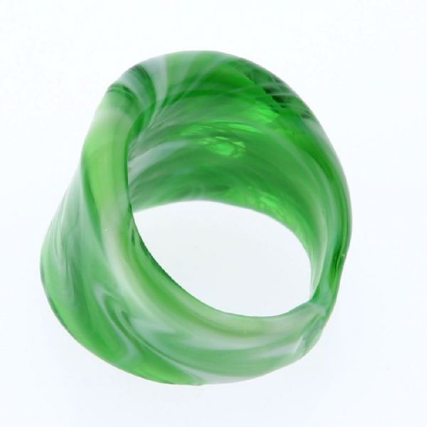 Venetian Marble Ring - Emerald
