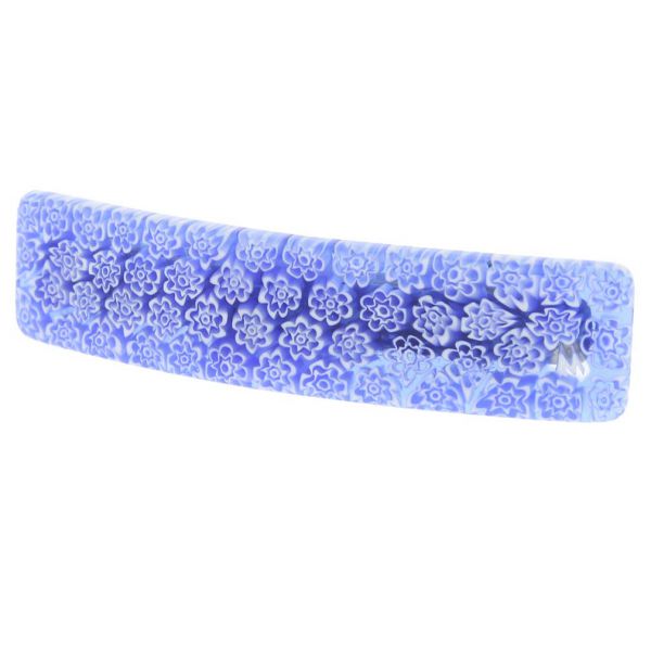 Murano Millefiori Hair Clip - Tender Blue