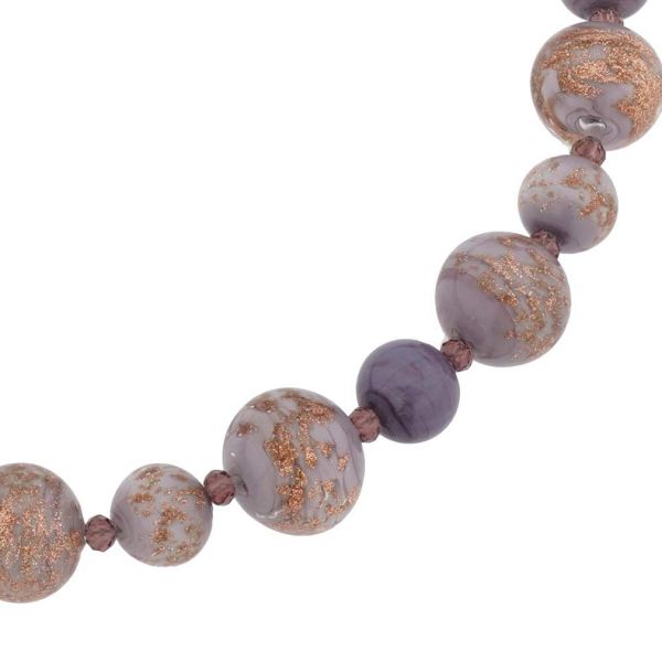 Starlight Murano Necklace - Purple