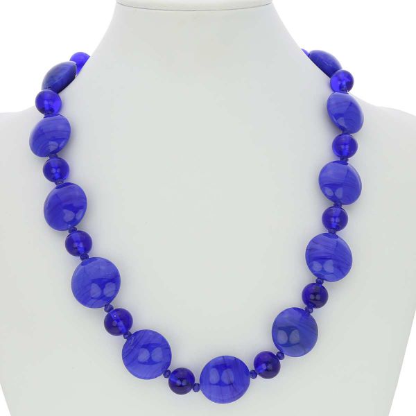 Murano Wonders Necklace - Navy Blue
