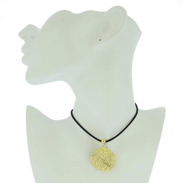 Graceful Twists Sterling Silver Gold-Plated Pendant