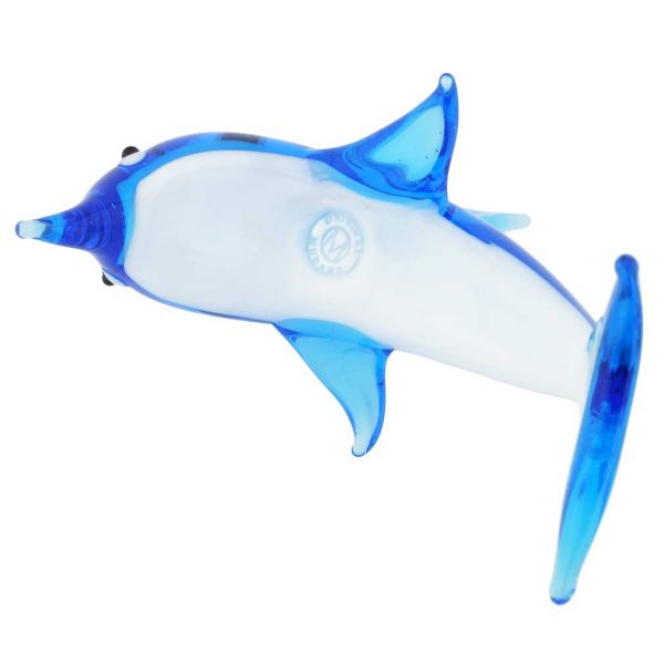 Murano Glass Dolphin - Blue
