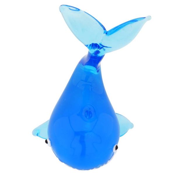 Murano Glass Whale - Blue