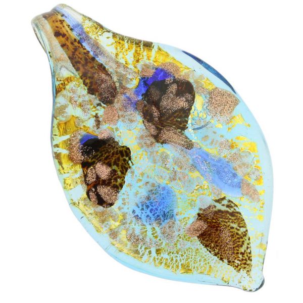 Monet Leaf Pendant - Seafoam