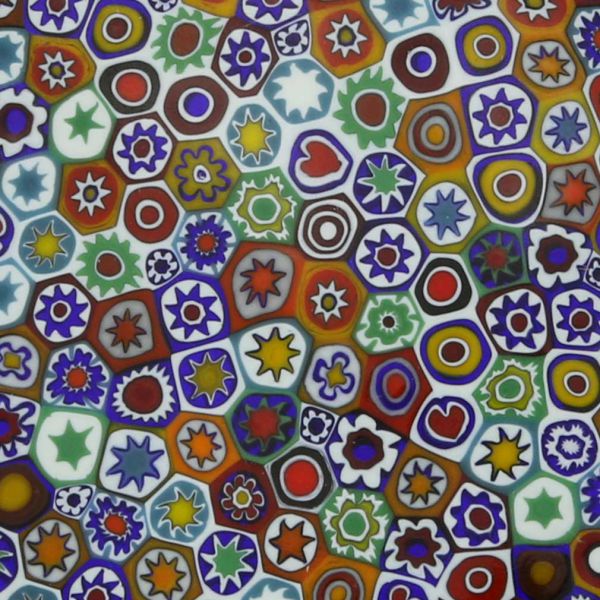Murano Millefiori Oval Plate - Multicolor