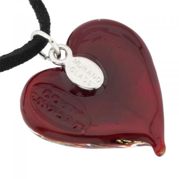 Tender Heart Pendant - Icy Blue Swirl