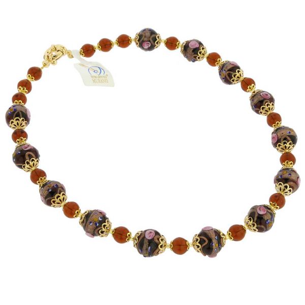 Necklace Venezia - Golden Brown