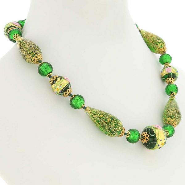 Necklace Carnivale Di Venezia - Emerald