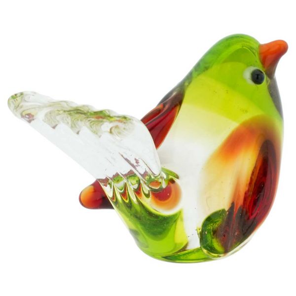 Murano Glass Baby Bird - Aqua Green