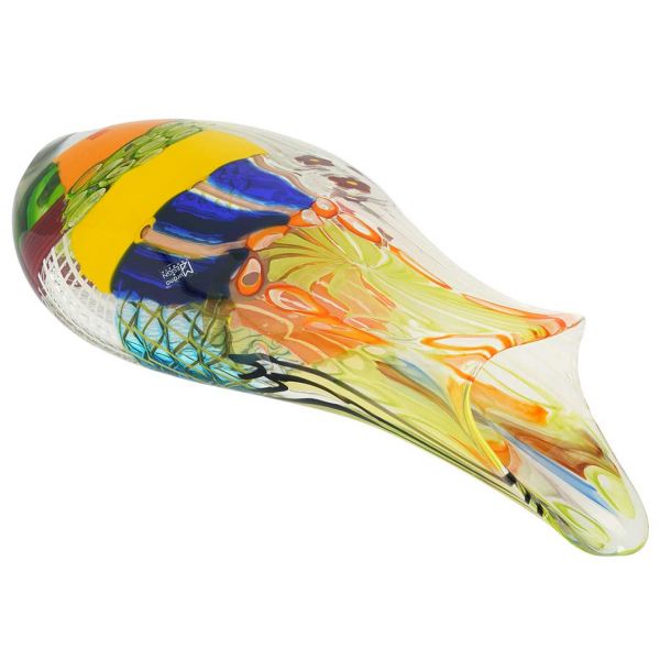 Battuto Murano Glass Vase - Summer Meadow