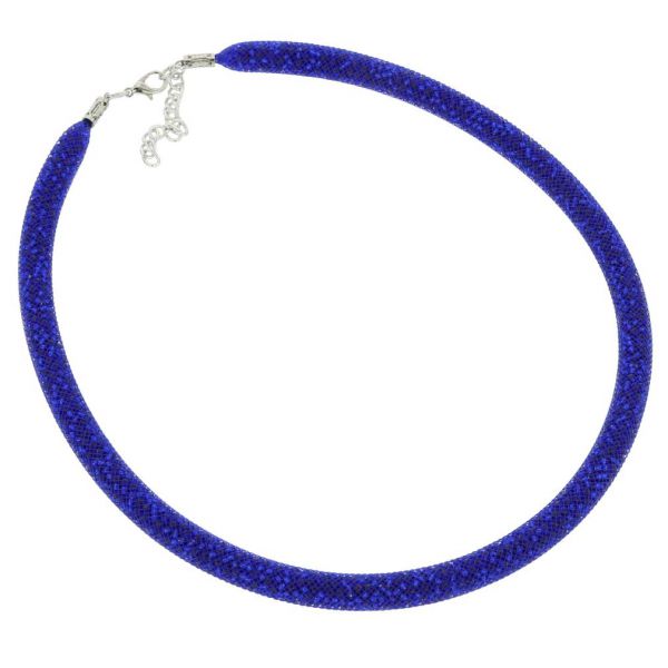 Murano Necklace Eleganza - Navy Blue
