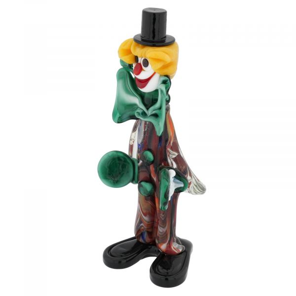 Vintage Murano Glass Clown With Cymbals