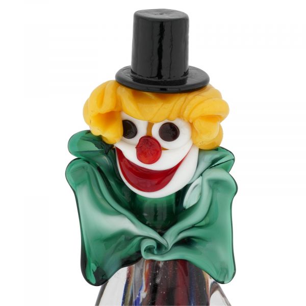Vintage Murano Glass Clown With Cymbals