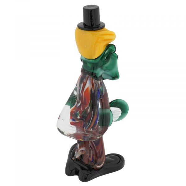 Vintage Murano Glass Clown With Cymbals