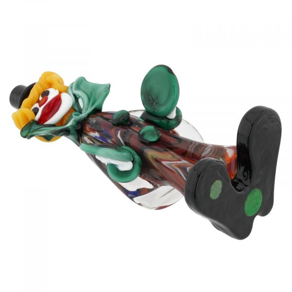 Vintage Murano Glass Clown With Cymbals