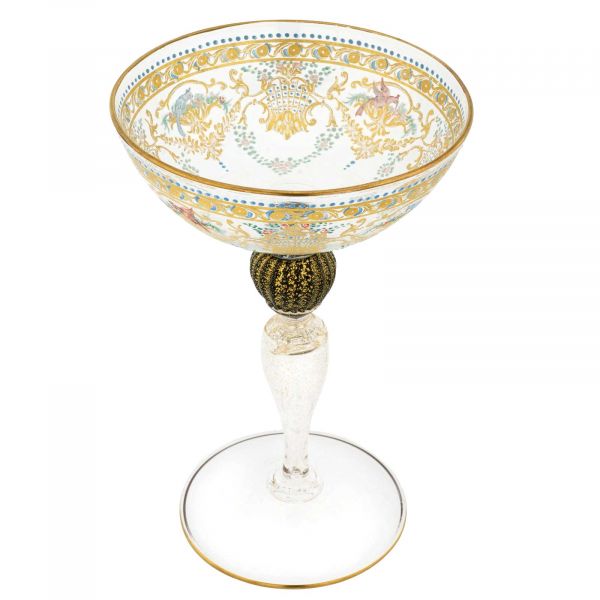 Vintage Murano Glass Salviati Margarita Cocktail Glass
