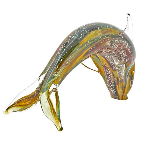 Murano Glass Dolphin - Chalcedony