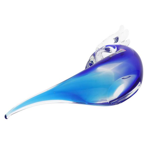 Murano Glass Toucan - Aqua Blue